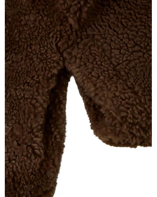 The Row Brown Round-Neck Long-Sleeves Jacket