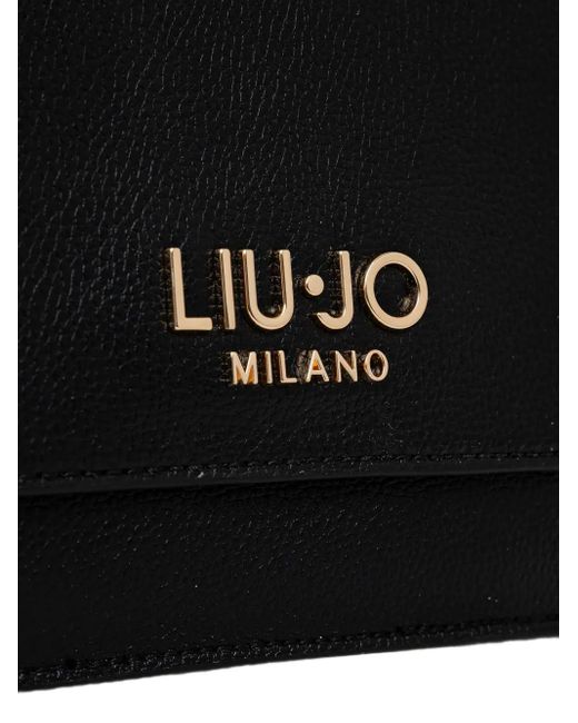 Liu Jo Black Logo Cross Body Bag
