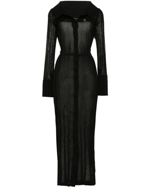 Jacquemus Maxi-jurk in het Black