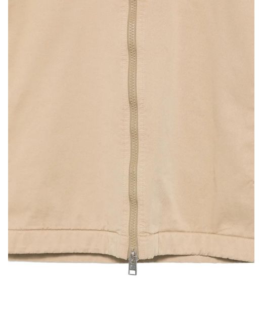 Woolrich Natural Zip Collared Jacket for men
