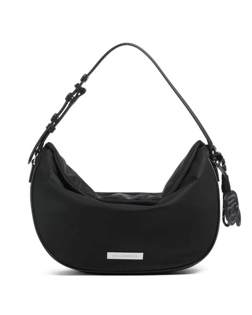 Karl Lagerfeld Black Ikon Shoulder Bag