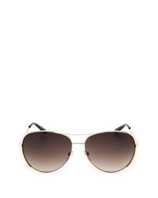 Marc Jacobs Brown Pilot-Frame Sunglasses