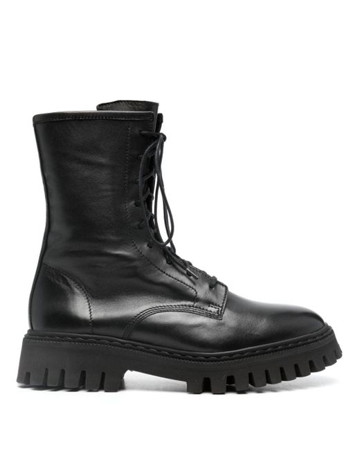 IRO Kosmic Leather Boots in Black | Lyst