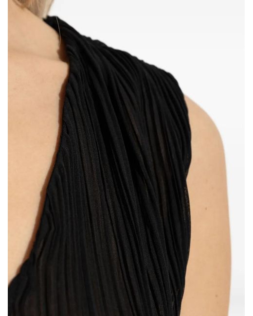 IRO Black Calyssa Pleated Top