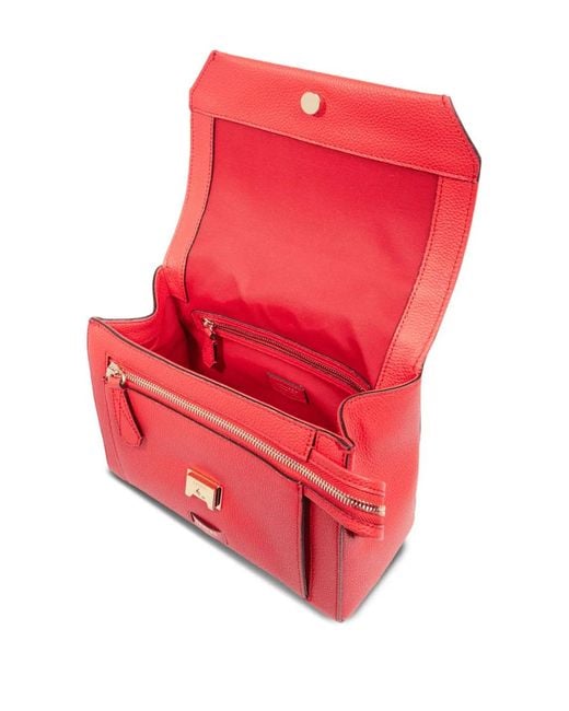 Lancel Red Medium Leather Cross Bag