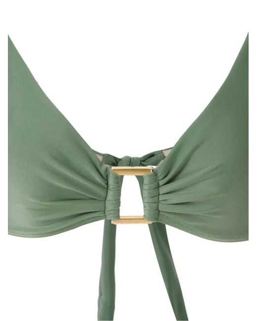 Amir Slama Metallic Bikini in het Green