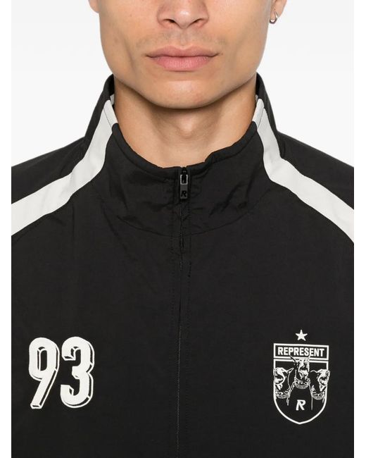 Represent Black Track Star Jacket for men