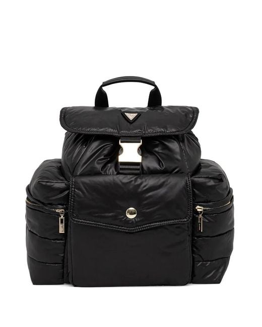 Guess Black Gesteppter Rucksack