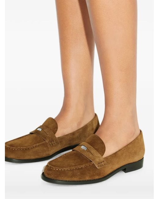 Tory Burch Brown Classic Penny Loafers