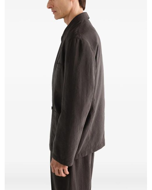 Lemaire Black Light Double-Breasted Jacket for men