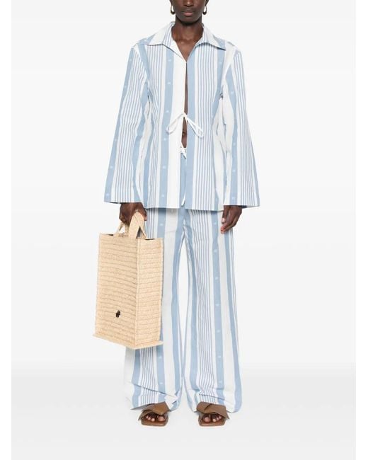 Givenchy Blue 4G Stripes Trousers