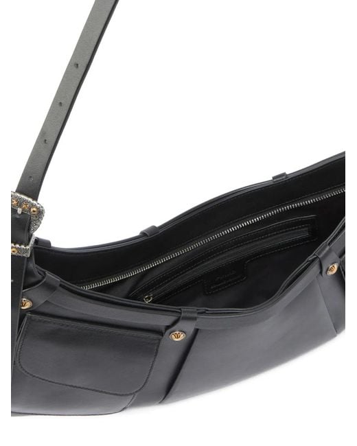 Pinko Black Pocket Body Bag Large Shoulder Bag
