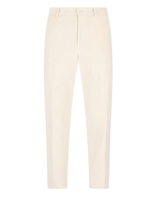 メンズ Tagliatore コーデュロイ パンツ White