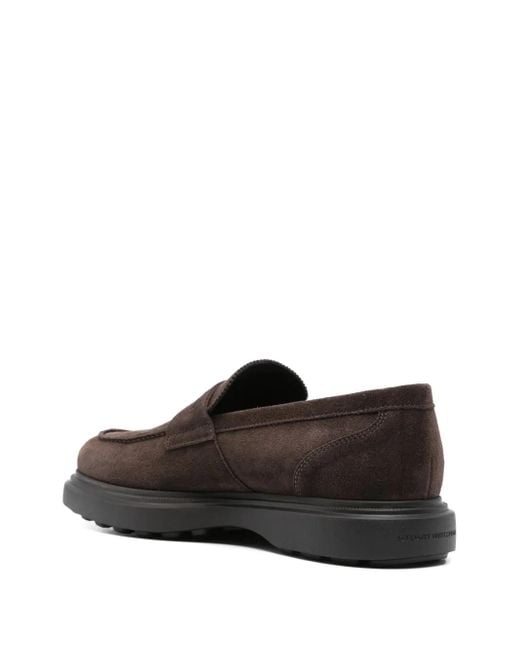 Stuart Weitzman Brown Suede Loafers for men