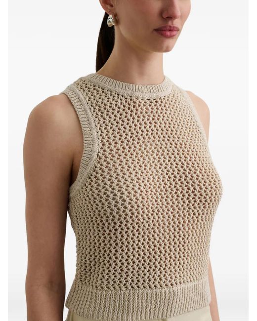Toccin Natural Winnie Sleeveless Knitted Tank Top