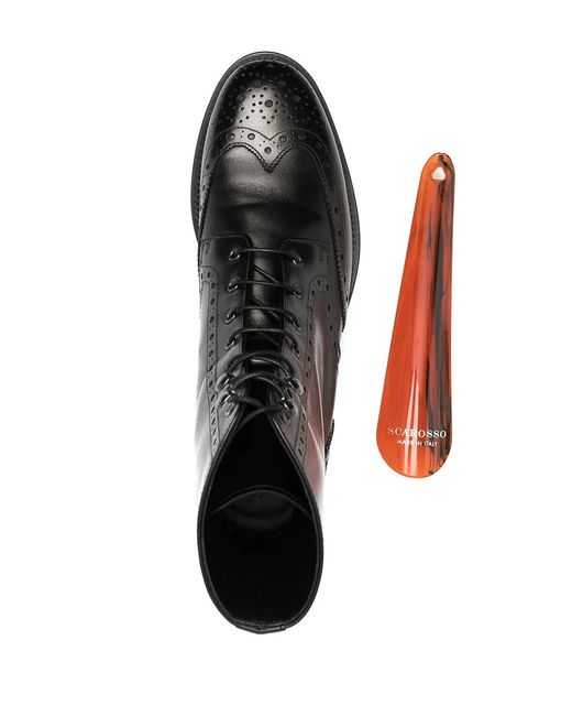 Scarosso Black Stefania Ankle Boots