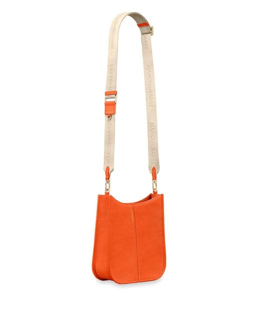 Sac À Bandoulière À Bride En Jacquard Maison De Sabre en coloris Orange
