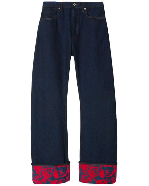 Burberry Blue Japanese Wide-leg Jeans