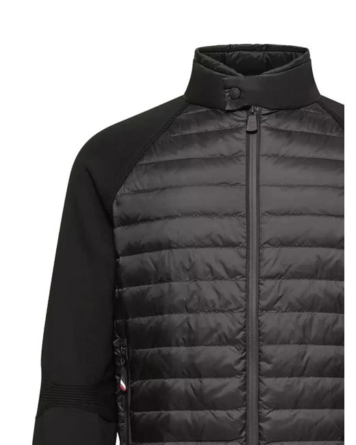 Moncler Black Veste À Design Matelassé