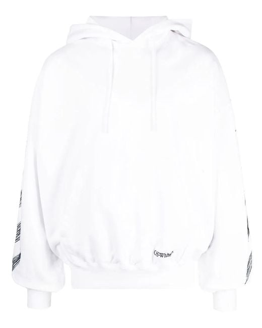 Off-White c/o Virgil Abloh White Diag Scribble Print Hoodie for men