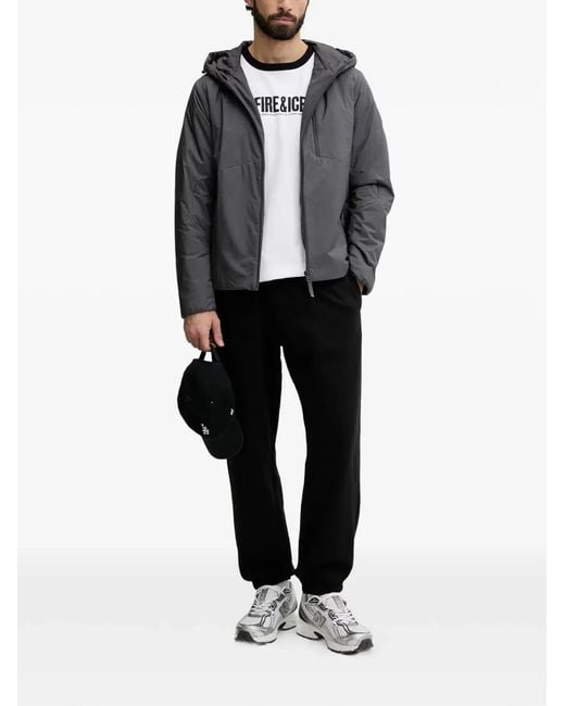 Bogner Fire + Ice Gray Jared Logo-Patch Jacket for men