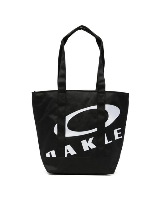 Oakley Black Logo-Print Tote Bag for men