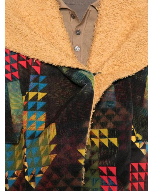Kiko Kostadinov Black Abstract-Check Jacket