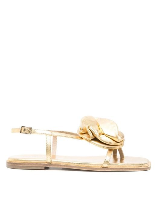 Vic Matié Natural Metallic Sandals