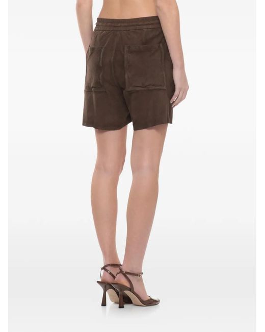P.A.R.O.S.H. Gray Drawstring Shorts