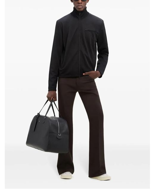 Courreges Black Interlock Zip-Up Shirt Jacket
