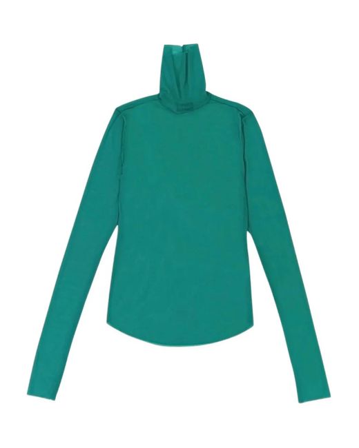 CALLIPYGIAN Green Turtleneck Top