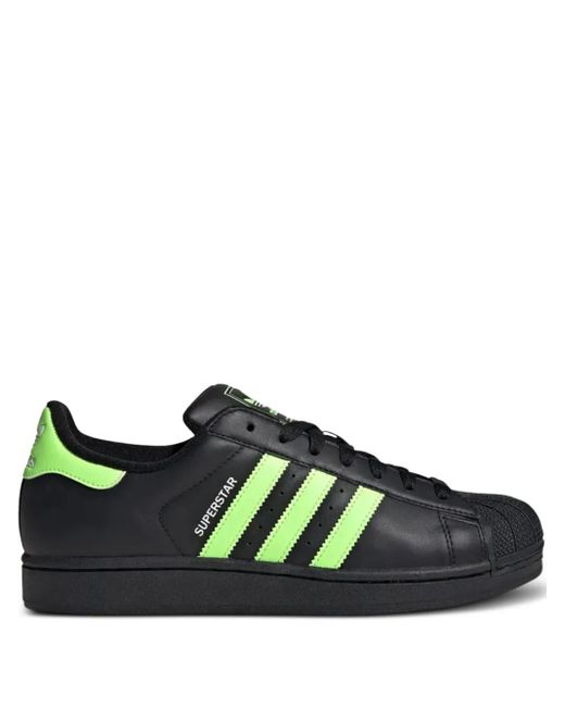 Adidas Green Baskets Superstar Ii À Rayures for men
