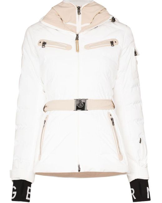 Veste de ski Elly à taille ceinturée Bogner en coloris White