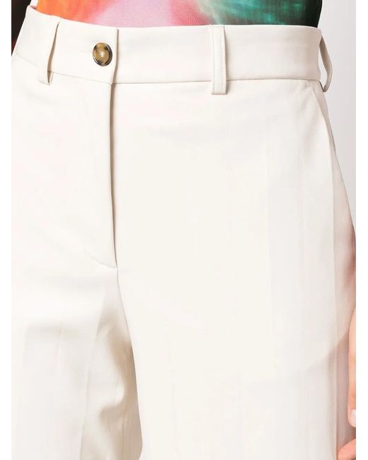 MSGM High Waist Broek in het White
