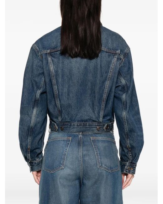 FRAME Blue Pocket Denim Jacket