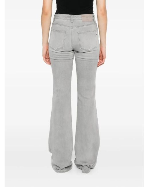 Ermanno Scervino Gray Flared Jeans