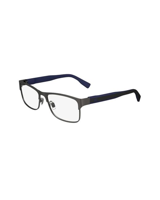 Lacoste Brown Matte Finish Rectangle Glasses for men