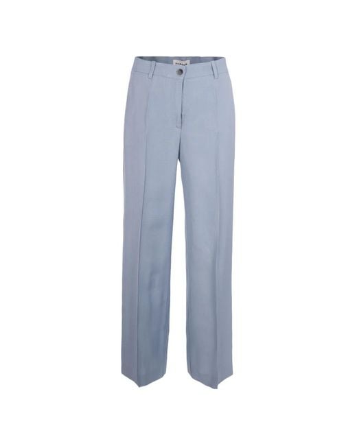 P.A.R.O.S.H. Blue Concealed Fly Palazzo Pants