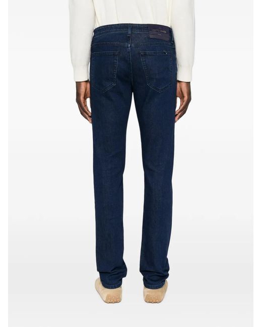 Jacob Cohen Blue Straight-Leg Jeans for men