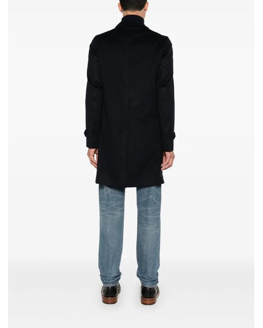 Herno Black Cashmere Coat for men