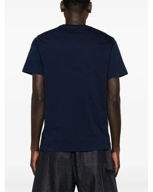 Polo Ralph Lauren Blue Logo-Print Cotton T-Shirt for men