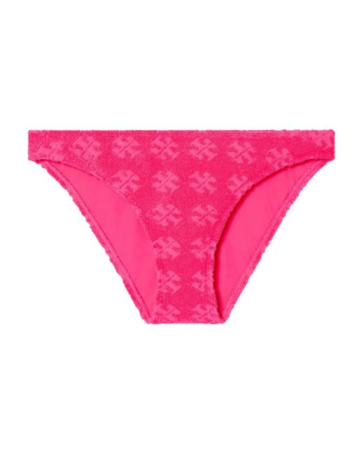 Tory Burch Pink Bikinihöschen mit Blumen-Print