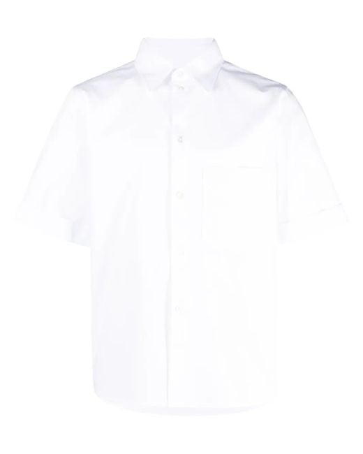 Rohe White Short-Sleeve Cotton Shirt for men