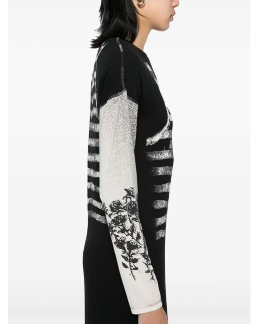 Robe Tattoo Jean Paul Gaultier en coloris Black