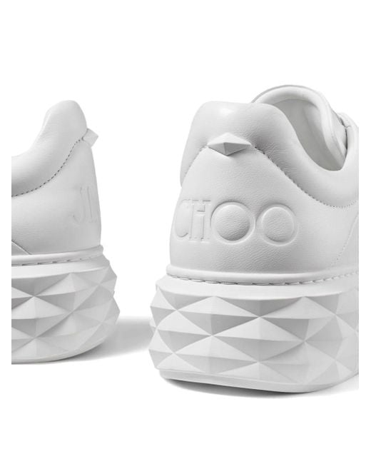 Jimmy Choo White Diamond Maxi Low-top Sneakers for men