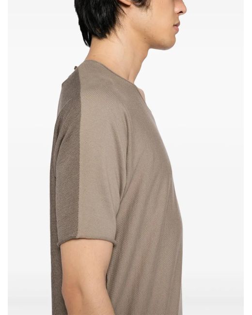Label Under Construction Natural Cotton T-Shirt for men