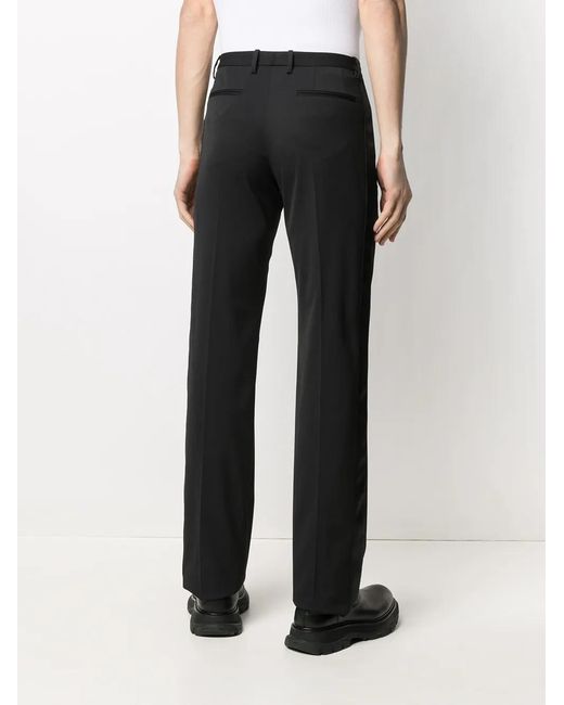 Off-White c/o Virgil Abloh Black Side-Stripe Tuxedo Trousers for men