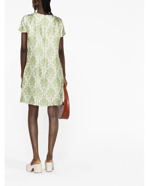 LaDoubleJ Green Mini Swing Shift Dress