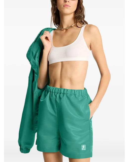 Sporty & Rich ロゴ ランニングショーツ Green