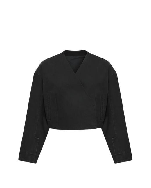 Occleus Black Rory Wrapped Jacket